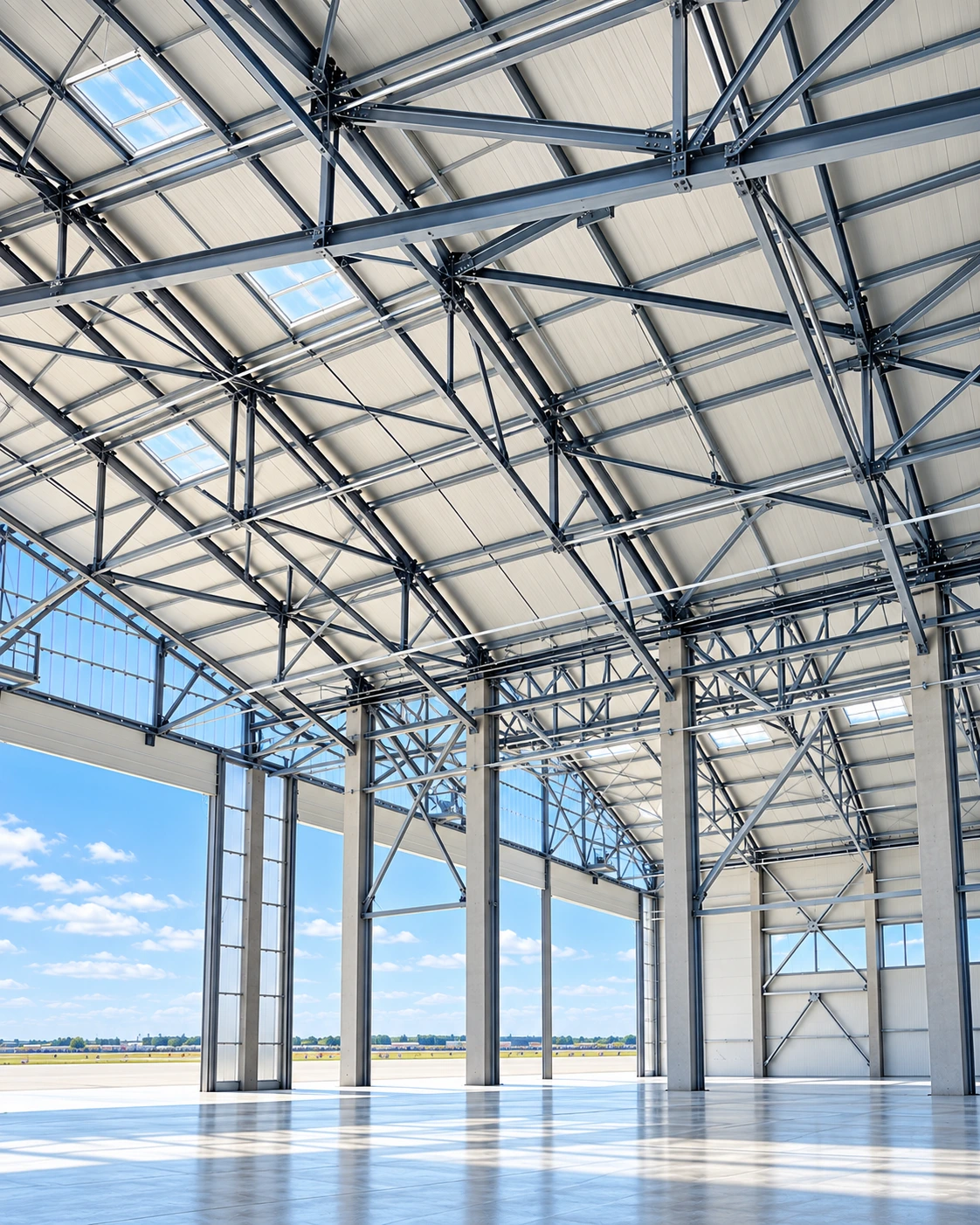 Hangar Ryanair Berlin Brandenburg — wnętrze hangaru